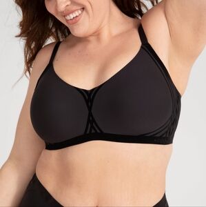 Honeylove Silhouette Black Wireless Bra Sz 2X $64
